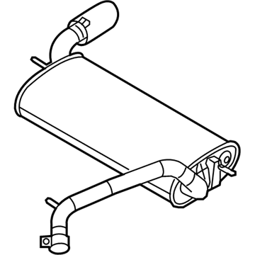 Ford CV6Z-5A289-B Rear Muffler