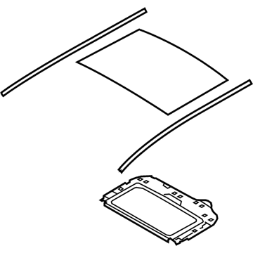 Lincoln AE9Z-74500A18-D Rear Glass