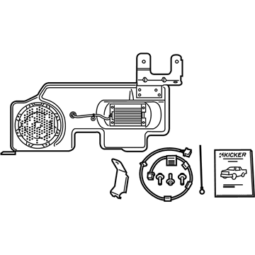 Ford VGL3Z-18808-A Subwoofer by Kicker - Audio Upgrade Kit