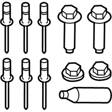 Mercury 6E5Z-5019-A Engine Cradle Repair Kit