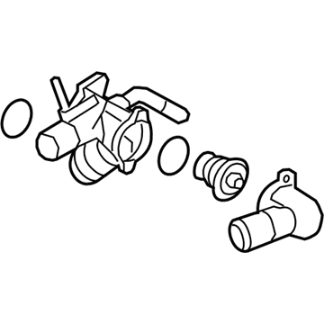 Mercury Thermostat Housing - 7T4Z-8A586-B