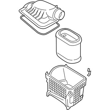 Ford F-350 Super Duty Air Filter Box - HC3Z-9600-F