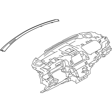 Lincoln EJ7Z-78045G66-BD Defroster Grille