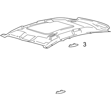 Ford DM5Z-5851916-BA Headlining - Roof