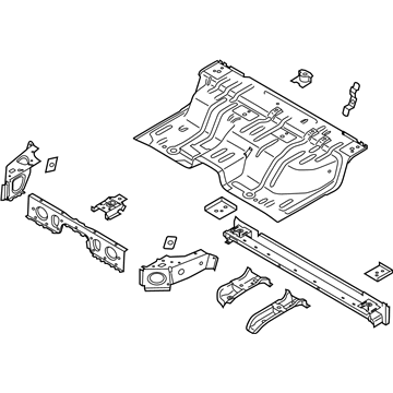 2019 Ford Ranger Floor Pan - KB3Z-2610020-A