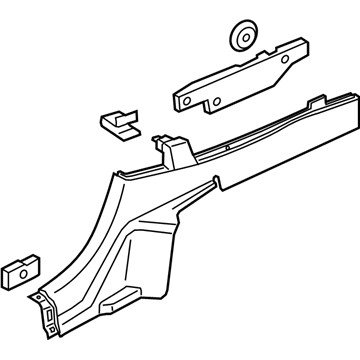 Ford FR3Z-7631012-AA Lower Quarter Trim