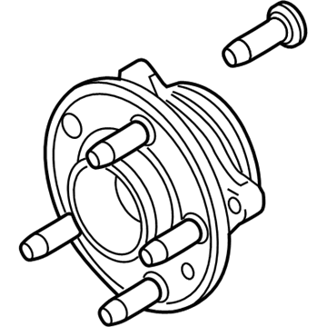 Ford BB5Z-1104-A Front Hub & Bearing