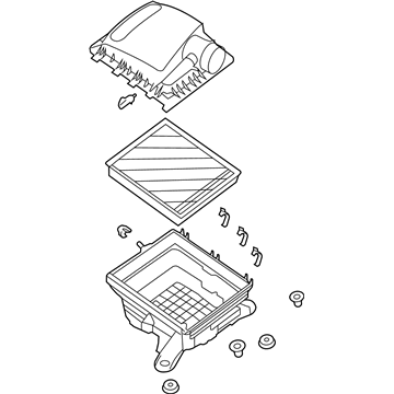 Ford KB3Z-9600-B Air Cleaner Assembly