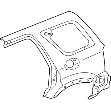 Ford YL8Z-7827841-CA Panel - Quarter - Outer