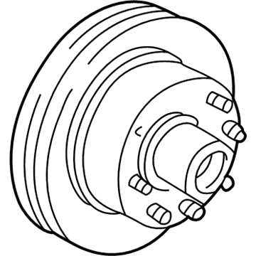 1987 Ford E-350 Econoline Brake Disc - F4UZ-1102-F