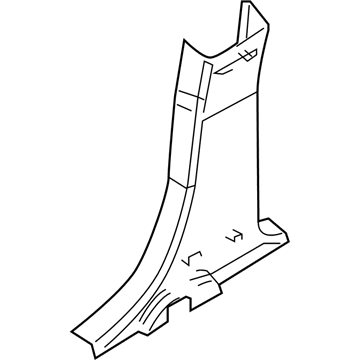 Lincoln AE9Z-7424346-AA Lower Center Pillar Trim