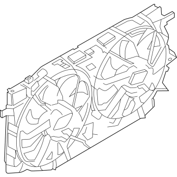 Ford MB3Z-8C607-J MOTOR AND FAN ASY - ENGINE COO