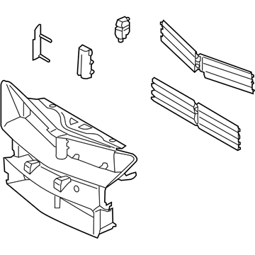 Lincoln EJ7Z-8475-A Radiator Shutter Assembly