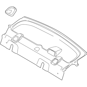 Ford 8S4Z-5446668-AB Panel Assy - Rear Package Tray Trim