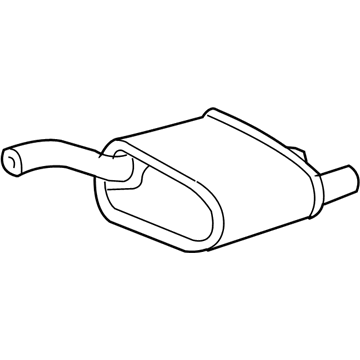 Ford 7S4Z-5A289-A Muffler Assembly - Rear