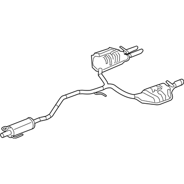 Mercury 9E5Z-5230-F Muffler & Pipe