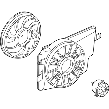 2003 Ford Mustang Fan Motor - YR3Z-8C607-AB