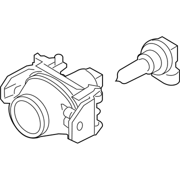 Lincoln 6E5Z-15200-A Fog Lamp Assembly