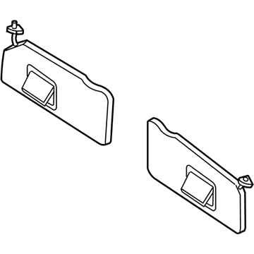 Ford 6M6Z-7804104-AA Sun Visor Assembly