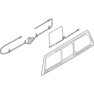 Ford HC3Z-2542006-E Back Glass