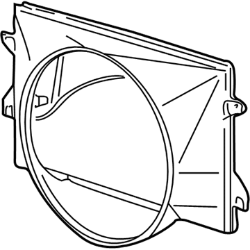 Lincoln Fan Shroud - F85Z-8146-BA