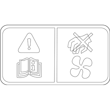 Lincoln XW4Z-8653-BA Fan Label