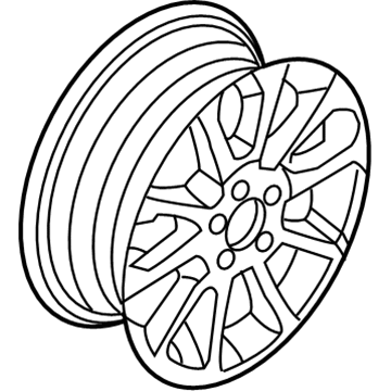 Ford 7A2Z-1007-A Wheel, Alloy