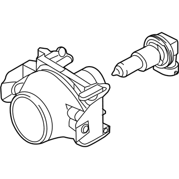 Lincoln 6E5Z-15200-A Fog Lamp Assembly