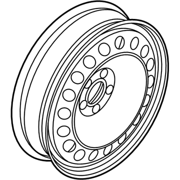 2019 Ford Police Responder Hybrid Spare Wheel - EM2Z-1015-D