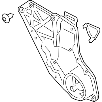 Ford LC5Z-5827008-A REGULATOR - WINDOW - LESS MOTO