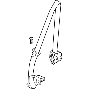 Ford MB3Z-58611B64-AA Center Belt Assembly