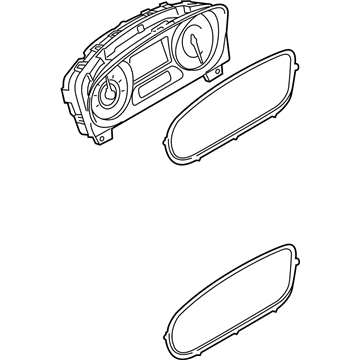 Ford CT4Z-10849-AA Cluster Assembly