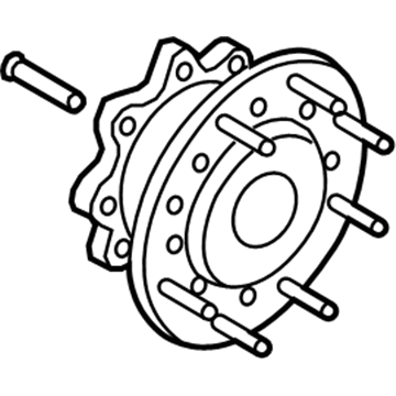 Ford HC3Z-1A014-A Hub & Rotor Spacer