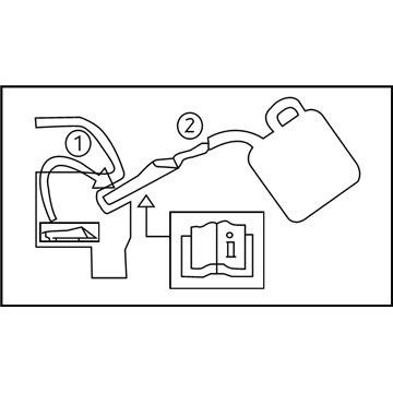 Ford AU5Z-9A095-D Fuel Label