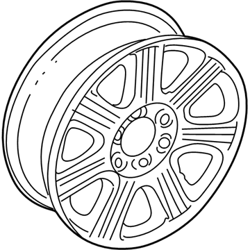 Lincoln 5L7Z-1007-BA Wheel, Alloy