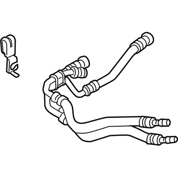 Ford Taurus Oil Cooler Hose - DG1Z-7R081-G