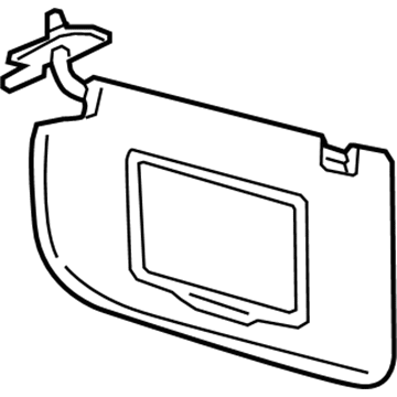 Ford FJ7Z-7804105-DD Sun Visor Assembly