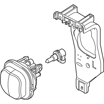 Ford 6C3Z-15201-A Lamp Assembly - Fog - Front