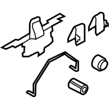 Mercury 6U2Z-2321-E Brake Pads Mount Kit