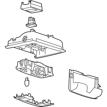 Ford 7L1Z-78519A70-CD Overhead Console