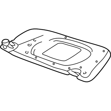 Ford 4C5Z-7804105-BAA Sun Visor Assembly