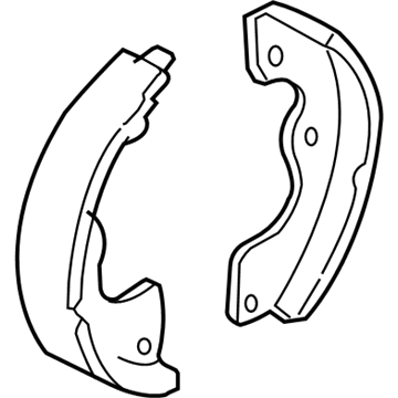 Mercury 5L8Z-2A753-AA Parking Brake Shoes