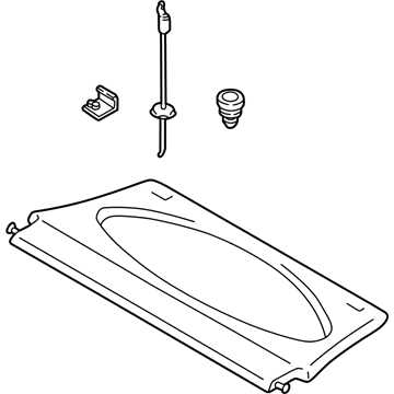 Ford 4S4Z-6146668-AAB Package Tray Trim