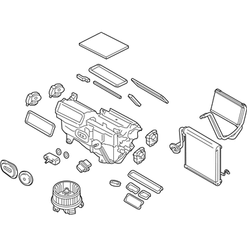 Lincoln K2GZ-19B555-BG A/C & Heater Assembly