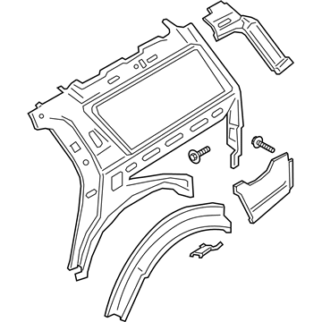 Lincoln JL1Z-4027864-B Inner Quarter Panel