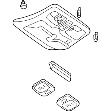 Ford 3L8Z-78519A70-EAA Overhead Console