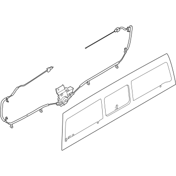 Ford NZ6Z-6042006-G Back Glass