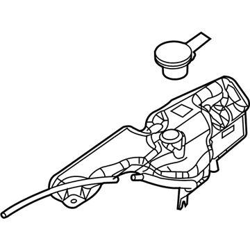 Ford Explorer Coolant Reservoir - 8L2Z-8A080-B