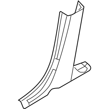 Mercury 6E5Z-5424346-BA Lower Center Pillar Trim