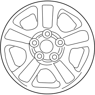 Mercury 6E6Z-1007-A Wheel, Alloy